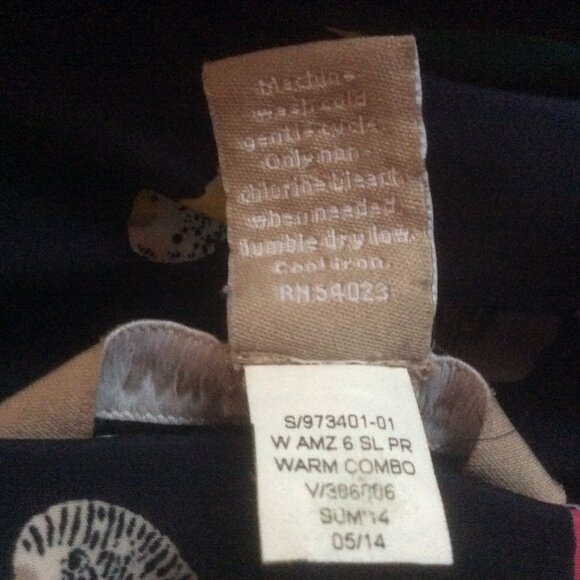 Banana Republic Navy Blue Parrot Print Sleeveless Avian Shirt Dress Size 12 - Picture 4 of 4